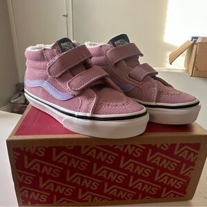 Vans Kids Light Pink High-Top Sneakers